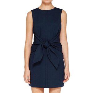 Ted Baker Papron Colour By Numbers Waist Tie Dress Navy US Size 6/ Ted Size 2